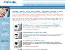 Tablet Screenshot of pro-health-international.com